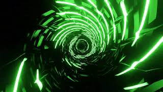 Worldwide Trending 4K VJ Loop | Green Tunnel With Hypnotic Lines Seamless Looped Animation