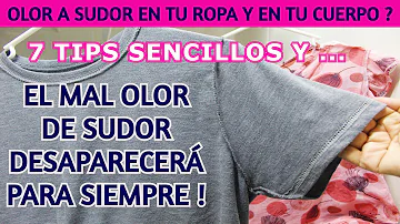 ¿Por qué mis camisetas huelen mal cuando sudo?