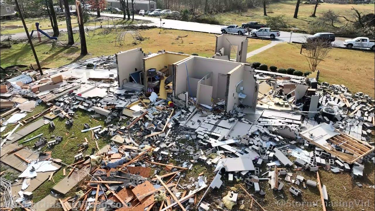Wetumpka, Alabama 4K Drone Tornado Damage 11/30/2022 YouTube