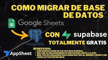 Adiós a las Apps Lentas en #appsheet Usa PostgreSQL y Aprovecha la Base de Datos GRATIS de Supabase
