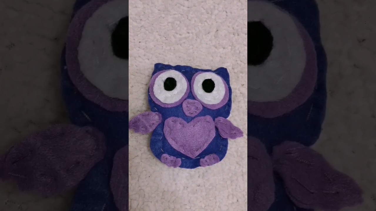 Сова из фетра #совушка #игрушка #своимируками