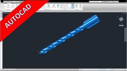 Userwish - Drillbit - Bohreinsatz - Autocad 2017 Training - Part Design