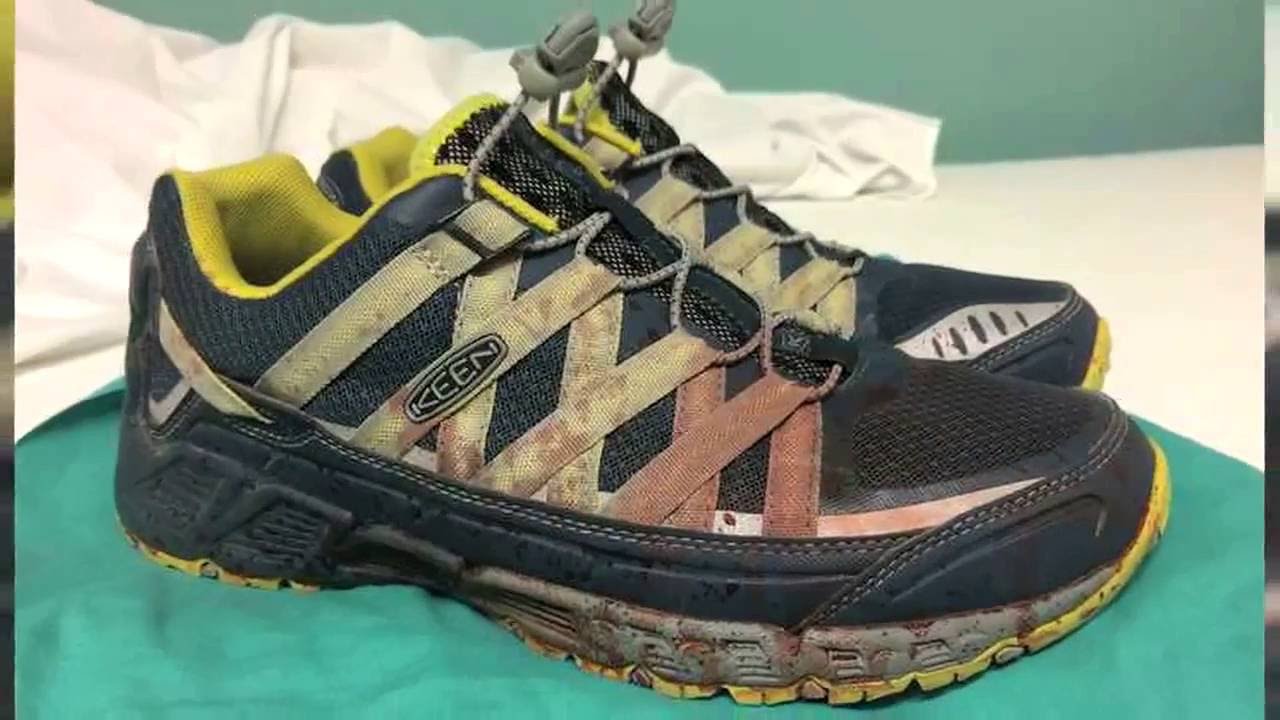 Blood-stained shoes 