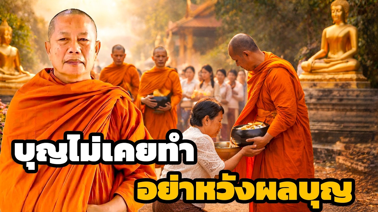 บุญถ้าไม่สร้างไว้  ก็อย่าหวังผลอย่าไปคาดฝัน ธรรมะคลายทุกข์ พระมหาบุญช่วย ปัญญาวชิโร 1