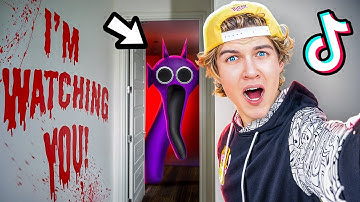 HACKER IN OUR TIKTOK?! (SECRET CREEPY MESSAGES!)