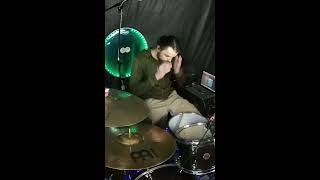 My reaction when I broke my crash cymbal during recording