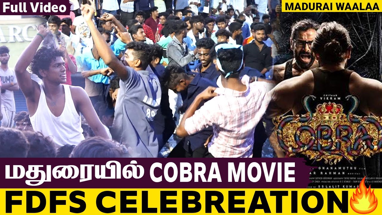 Cobra Movie Celebration | Cobra FDFS | Chiyaan Vikram Cobra | Madurai Waalaa