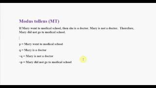 7.1 Rules of Implication I Part 1