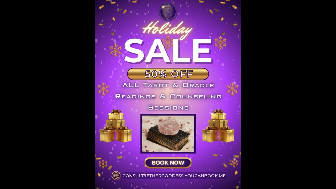 💜🌟CONSULT 9 ETHER GODDESS: 50% OFF HOLIDAY SALE🌟💜