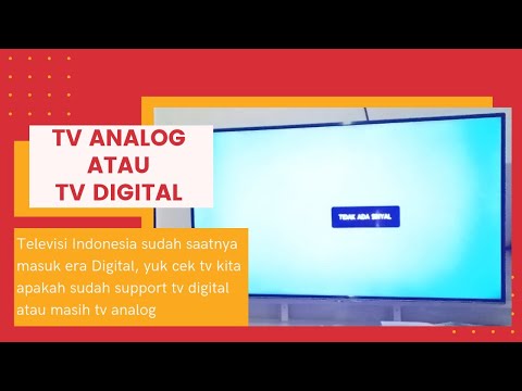 Tv digital atau tv analog cara cek tv analog atau sudah digital tv