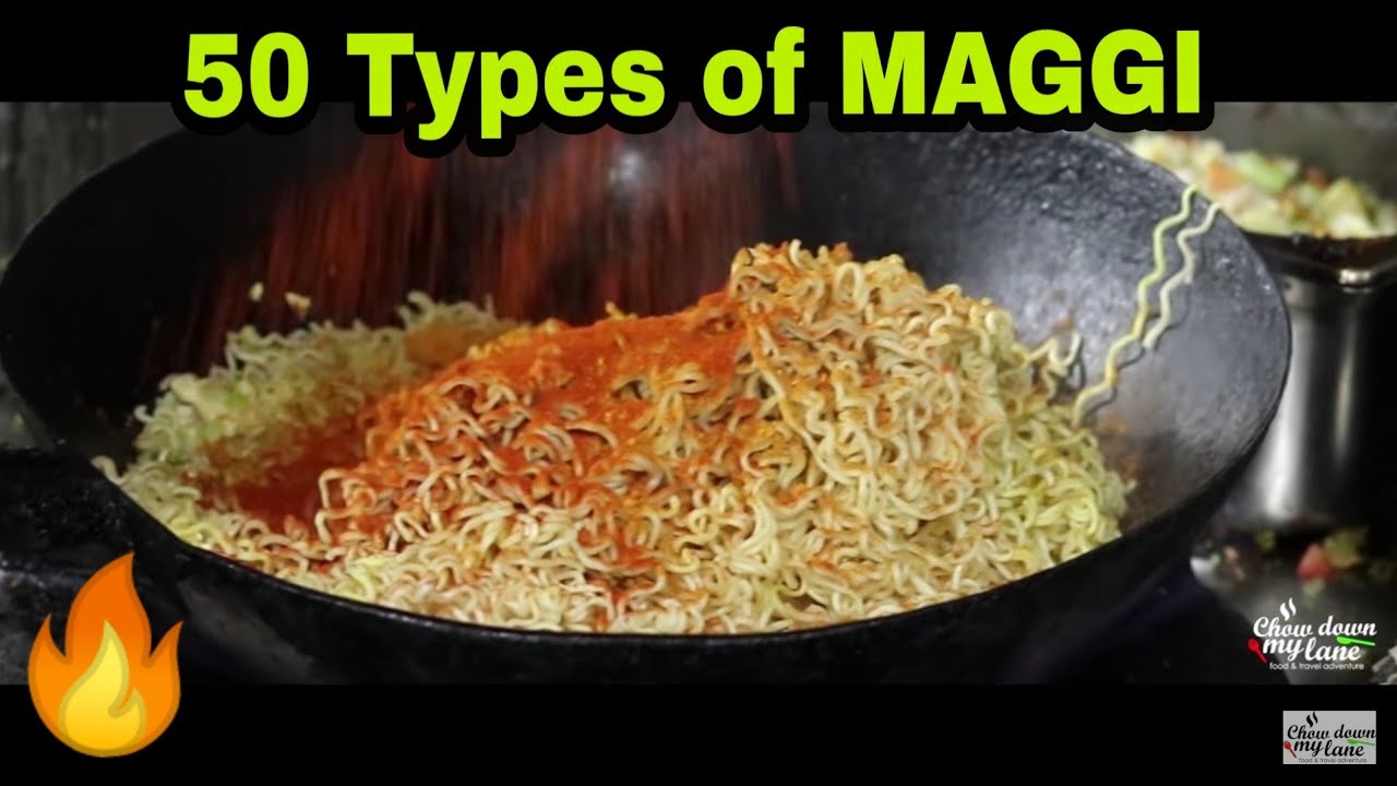 50 types of street style maggi || Night Street food || AM PM Maggi | Chow down my lane