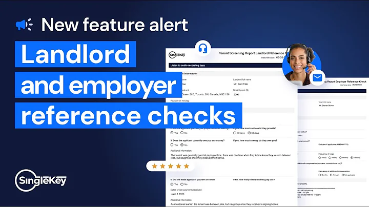 Using SingleKey's Landlord and Employment Reference Check