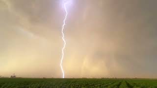 Close Lightning Strike Amazes Storm Chaser