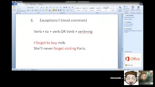 Verb Patterns - Intermediate/Advanced levels