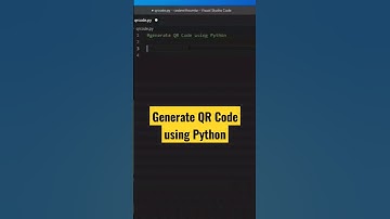 Generate QR Code using Python #viral #trending #ytshorts #viralvideo #python #shorts #youtubeshorts