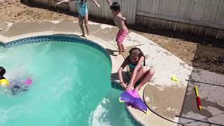 Pool party with mavic mini sofias 10th birthday