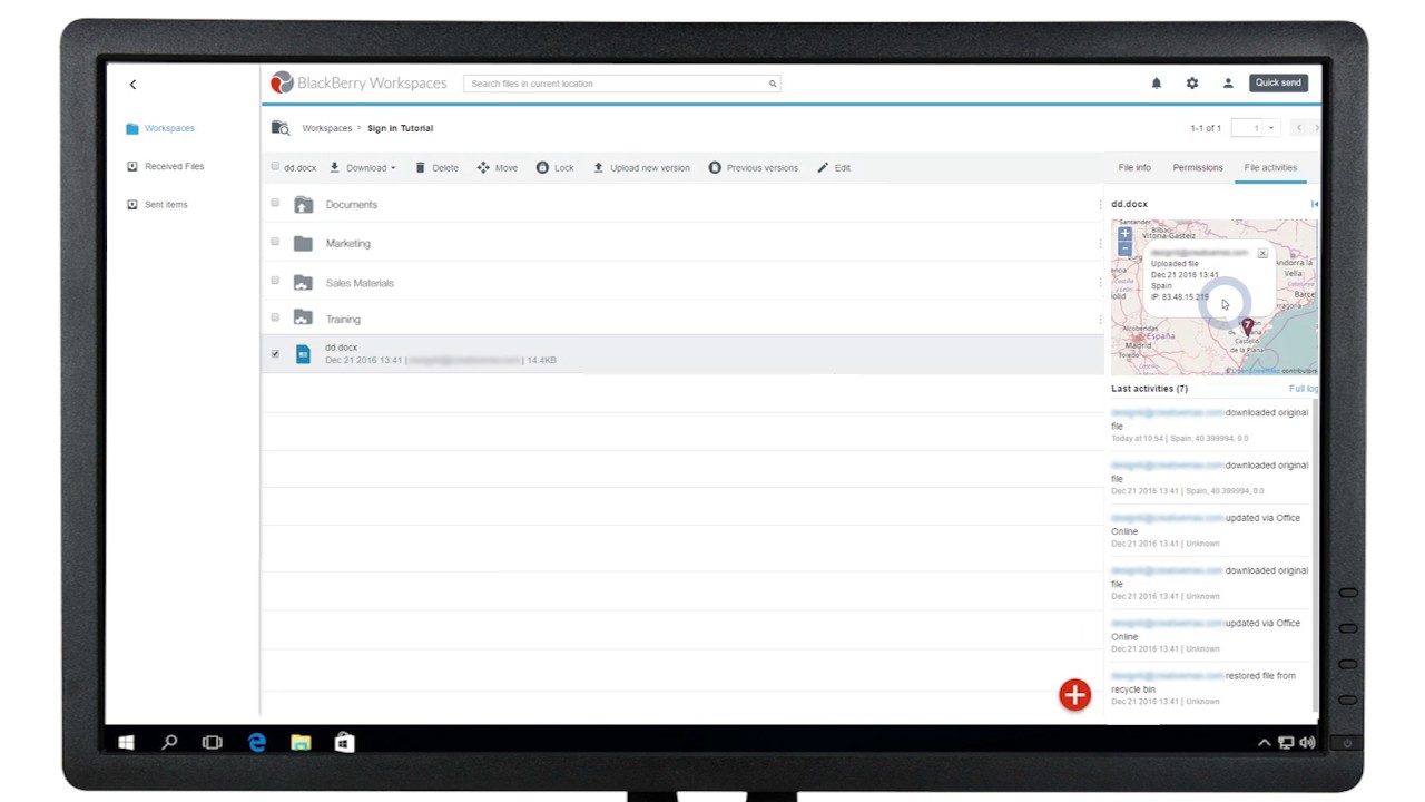 Track and Control File Activity With BlackBerry Workspaces