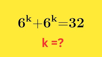 Solve 6ᵏ + 6ᵏ = 32 in Seconds! | Exponential Equation Trick |