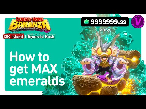 Get 10 Million Emeralds + V Rank on Difficulty 7 in Donkey Kong Bananza: Emerals Rush | Lagoon Layer