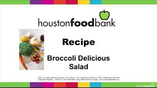 Broccoli Delicious Salad by Houston Food Bank 14 views 1 year ago 57 seconds