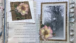 #junkjournalsept How I junk journal - Pages 15-24 - a short talk through #8
