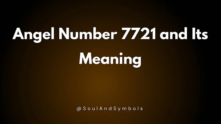 Angel Number 7721 and Its Meaning | 7721 Meaning 🌟