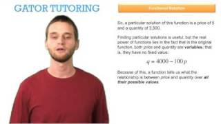 Math Review Part 1 Functional Notation