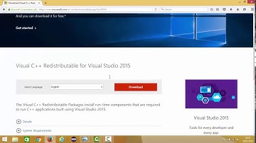 #Peace Bros# How to Download and Install Visual C++ Redistributable Packages for Visual Studio 2015