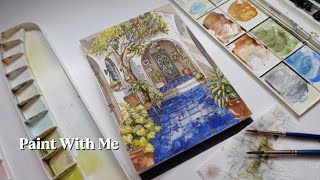 Watercolor Painting Step by Step /Cozy Morning Light ☀️