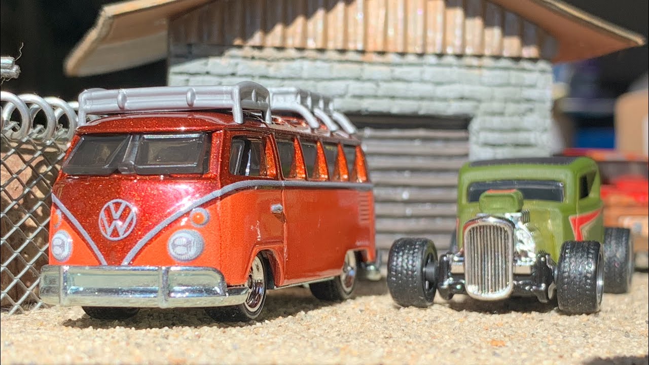 1967 Volkswagen Samba Bus & '32 Ford-Hot Wheels Boulevard - YouTube