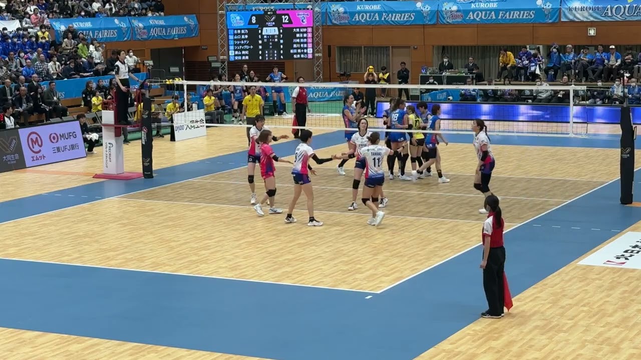 SVリーグ、2/22、2ゲーム、3セット,黒部アクアフェアリーズ VS PFU石川