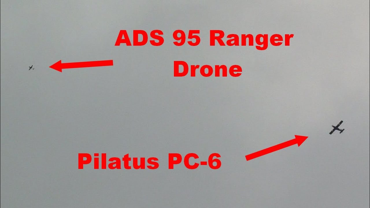 Drone ADS95 Ranger & Pilatus PC-6 Porter on Training / Teaching Flight