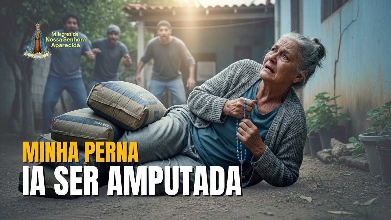 5 SACOS DE CIMENTO ESMAGAM PERNA DE IDOSA, MAS NOSSA SENHORA APARECIDA MUDA TUDO!