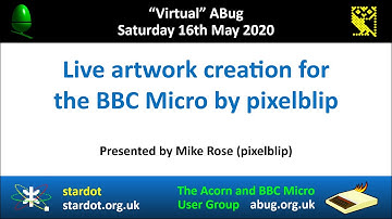 Abug Talks - Live artwork creation for the BBC Micro by Mike Rose (Pixelblip)