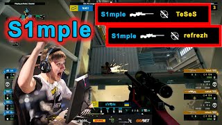 S1mple double awp no scope | BEST CS:GO PRO MOMENTS 2021 | Симпл двойной ноускоп | twitch highlight