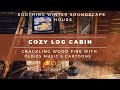 Cozy Log Cabin | Crackling Fire, Oldies Music &amp; Cartoons | Relaxing Ambience