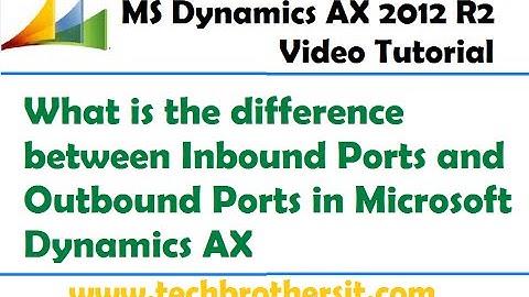 18-What is the difference between Inbound Ports and Outbound Ports in Microsoft Dynamics AX