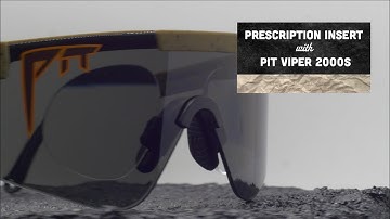 SVED Optical Prescription Insert with Pit Viper 2000s | Overview, Insertion, and Removal