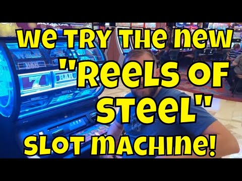 We Try Out The New "Reels of Steel" Slot Machine!