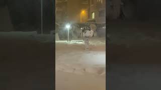 Istanbul snow fall #snow #travel #shorts