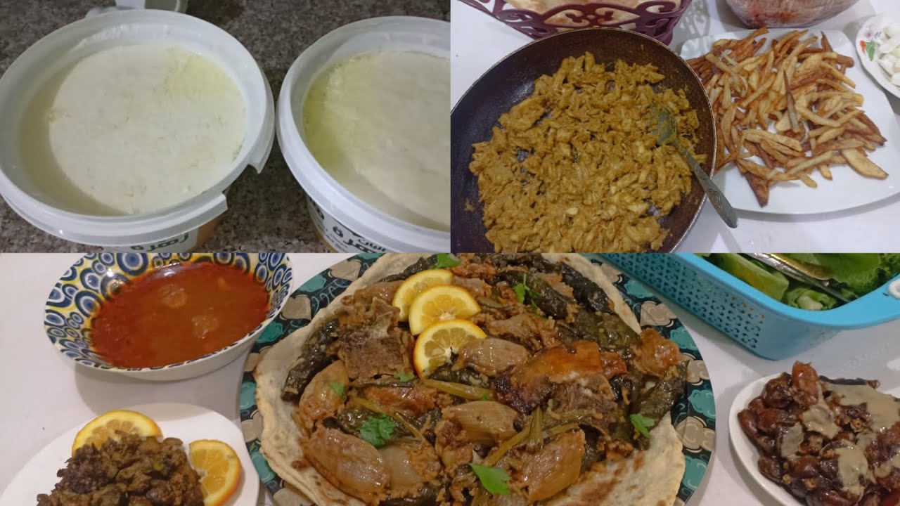 شتكولون دولمتي ترند 😂 كص دجاج وكبده بدبس الرمان سويت روبه وروتين تنظيف 