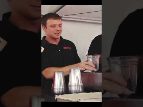 Bartender invents new fastest pour system ever made #shorts