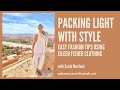 Packing Light with Style using Eileen Fisher Clothing