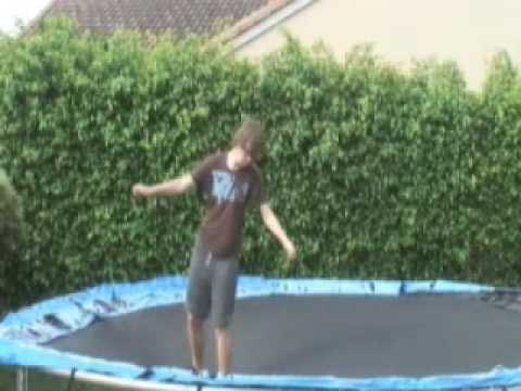 Trampoline Skateboarding Slow Motion