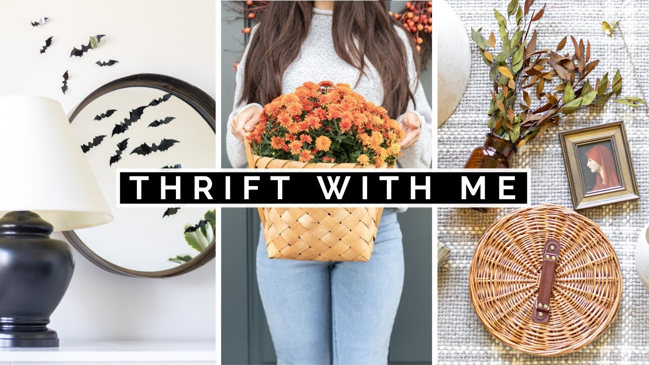 THRIFT WITH ME FOR FALL DECOR | GOODWILL VINTAGE THRIFT HAUL - YouTube