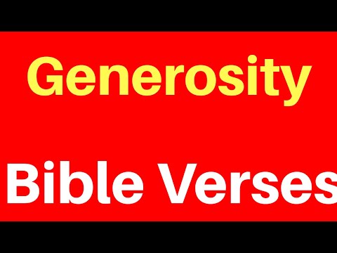 10 Bible Verses On Generosity