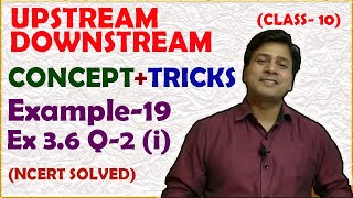 CBSE BOARD EXAM CLASS 10 MATH,UPSTREAM DOWNSTREAM,LINEAR EQUATIONS PART-1,Solution of Example 19,CSB