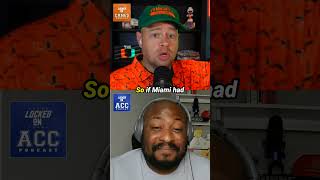 MOMENT: The importance of Miami SNEAKING into the College Football Playoff #acc #canes