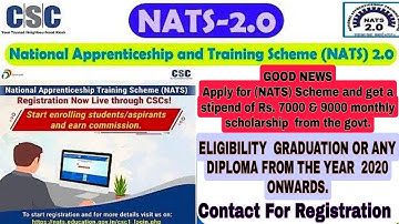 GOOD NEWS for Graduate students Apply for National Apprenticeship Training Scheme (NATS)