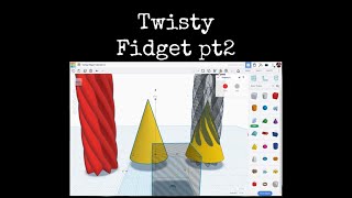 TinkerCAD Tips!  Twisty Fidget Part 2.                #tinkercad #caddesign #3dprintable #3dprinting
